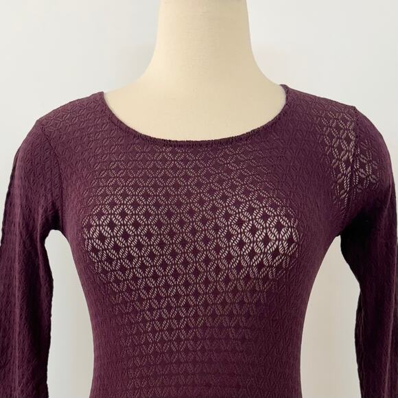 Emilio Cavallini Sheer Long Sleeve Blouse Top Lace Long Sleeve One Size NWT - Picture 3 of 10